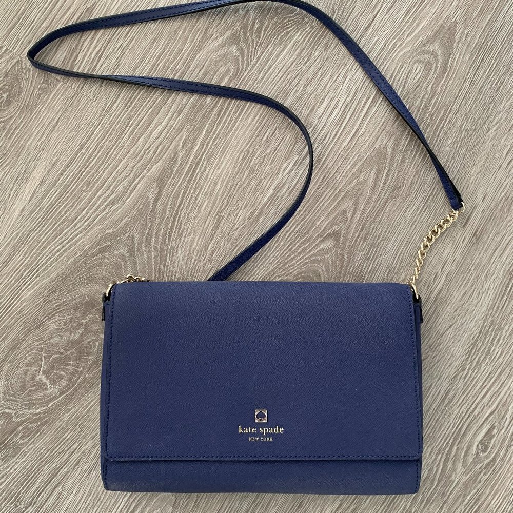 Kate Spade navy blue crossbody bag